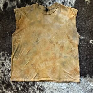 Wild Fable Earthy Tie-Dye Muscle Tee